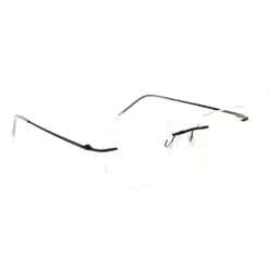 Blue Thin Rimless Eyeglasses at chashma