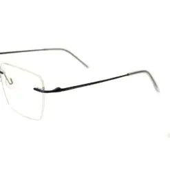 Blue Thin Rimless Eyeglasses at chashma