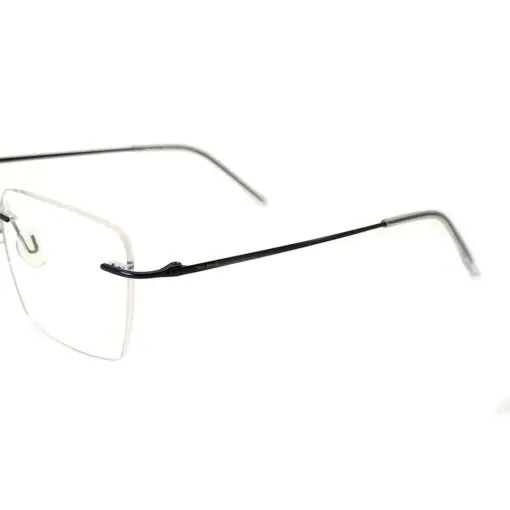 Blue Thin Rimless Eyeglasses at chashma