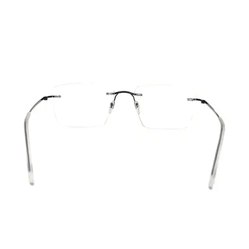 Blue Thin Rimless Eyeglasses at chashma
