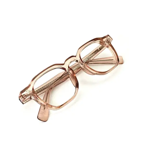 Cream Bold Fashion Eyeglasses at chashma