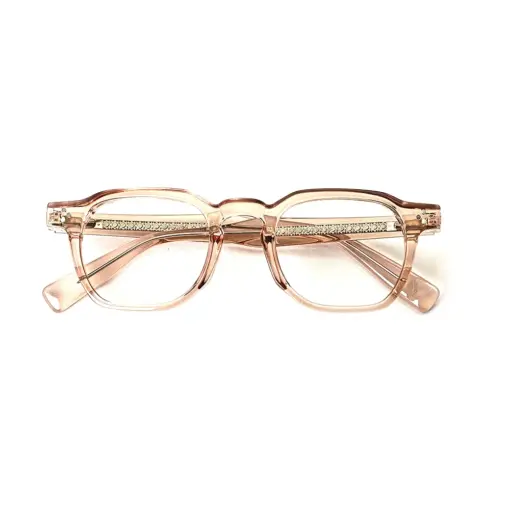 Cream Bold Fashion Eyeglasses at chashma