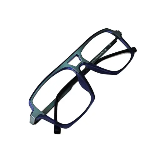 Dark Blue Modern Eyeglasses at chashma