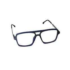 Dark Blue Modern Eyeglasses at chashma