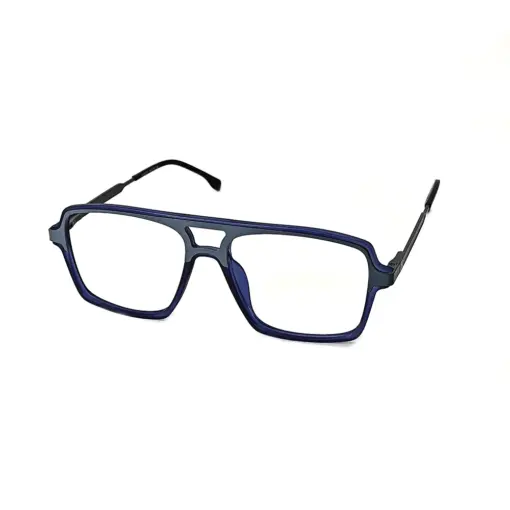 Dark Blue Modern Eyeglasses at chashma