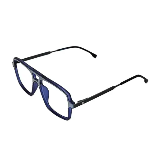 Dark Blue Modern Eyeglasses at chashma