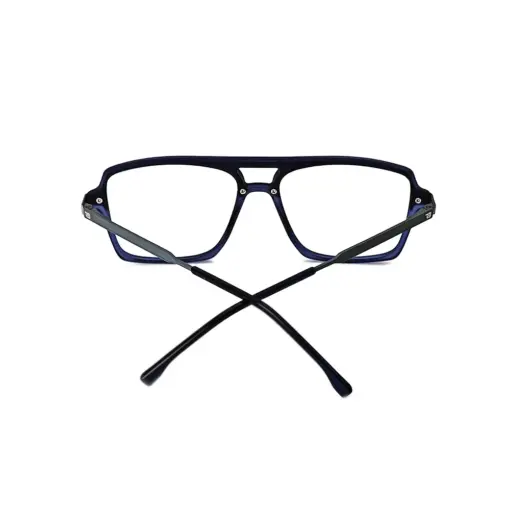 Dark Blue Modern Eyeglasses at chashma