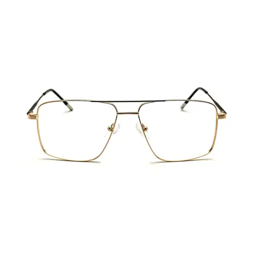 Golden Premium Metal Eyeglasses at chashma