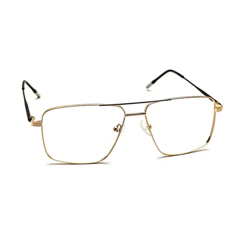 Golden Premium Metal Eyeglasses at chashma