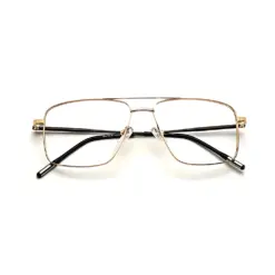 Golden Premium Metal Eyeglasses at chashma