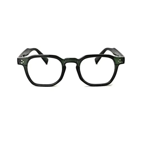 Olive Green Stylish Eyeglasses at chashma
