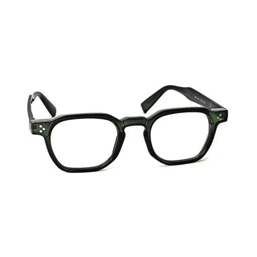Olive Green Stylish Eyeglasses at chashma