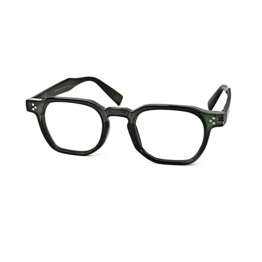 Olive Green Stylish Eyeglasses at chashma
