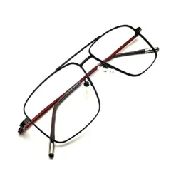 Premium Black Metal Eyeglasses at chashma