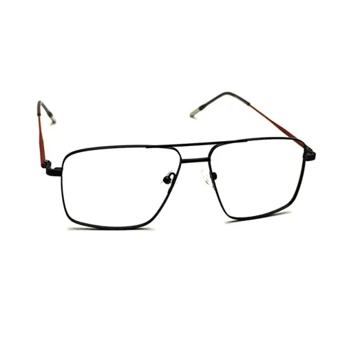 Premium Black Metal Eyeglasses at chashma