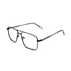 Premium Black Metal Eyeglasses at chashma