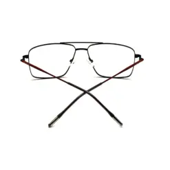Premium Black Metal Eyeglasses at chashma