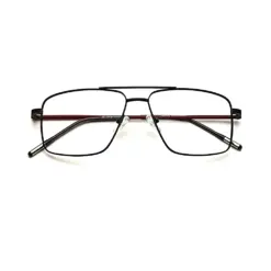 Premium Black Metal Eyeglasses at chashma