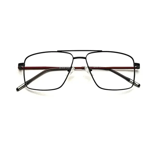 Premium Black Metal Eyeglasses at chashma