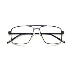 Blue Metal Eyeglasses at chashma