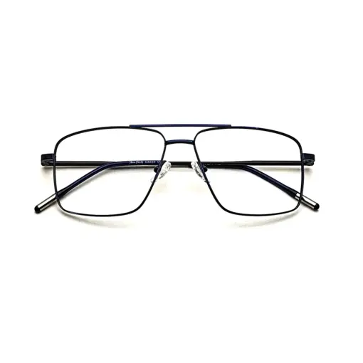 Blue Metal Eyeglasses at chashma