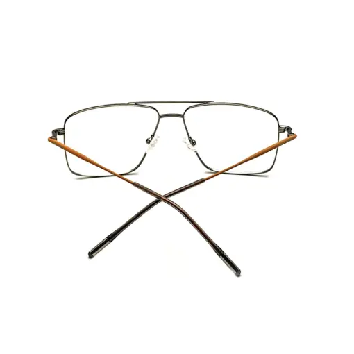 Silver Metal Premium Eyeglasses at chasma