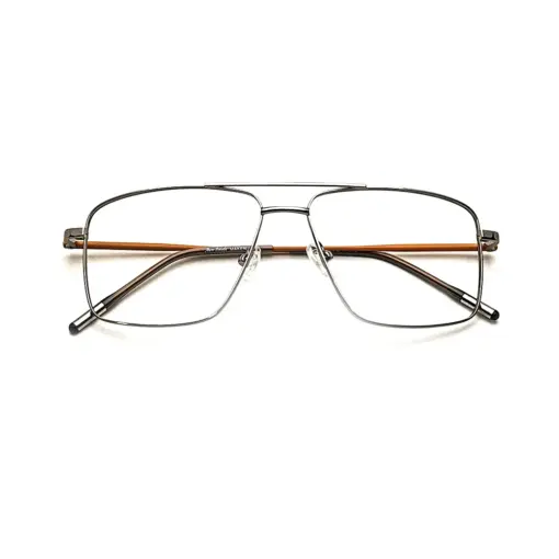 Silver Metal Premium Eyeglasses at chasma