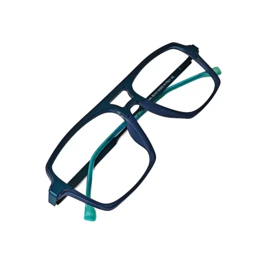 Turquoise Blue Modern Eyeglasses at chashmah