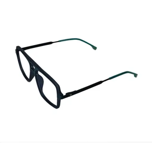 Turquoise Blue Modern Eyeglasses at chashmah