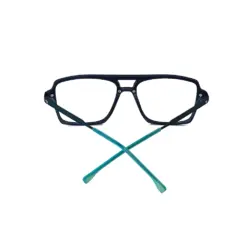 Turquoise Blue Modern Eyeglasses at chashmah