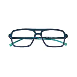 Turquoise Blue Modern Eyeglasses at chashmah