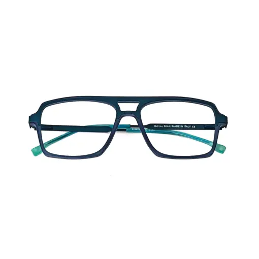 Turquoise Blue Modern Eyeglasses at chashmah