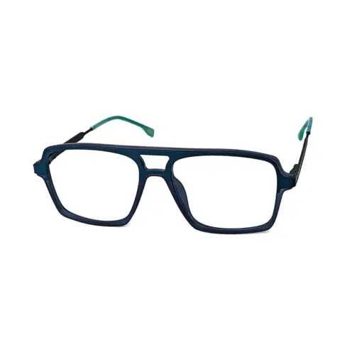 Turquoise Blue Modern Eyeglasses at chashmah