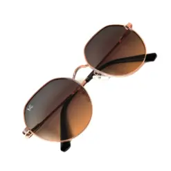 Golden Round Fashion Sunglasses at chashma