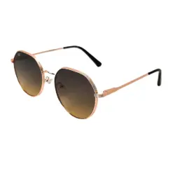 Golden Round Fashion Sunglasses at chashma