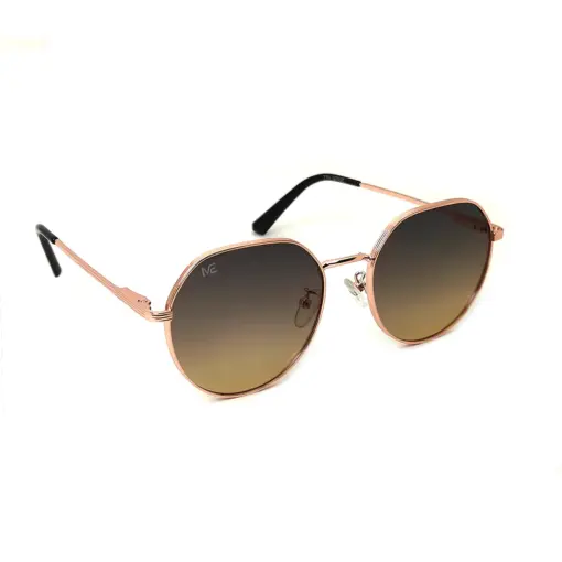 Golden Round Fashion Sunglasses at chashma