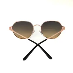 Golden Round Fashion Sunglasses at chashma