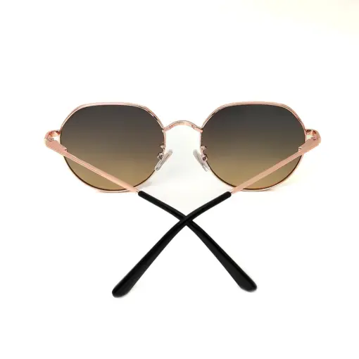 Golden Round Fashion Sunglasses at chashma