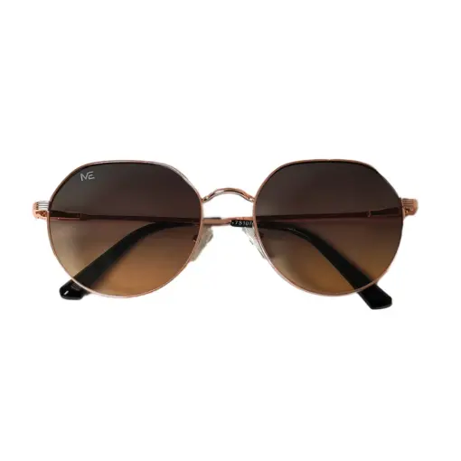 Golden Round Fashion Sunglasses at chashma