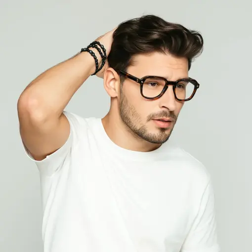 Bold Acetate Aviator Eyeglasses at chashma