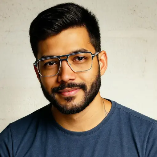 Blue White Comfortable Eyeglasses at chashmah