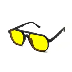 BLACK AVIATOR CLIP-ON EYEGLASSES AT CHASHMA