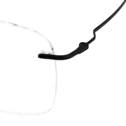 Silver Rimless Turban Aviator Eyeglasses at chashma