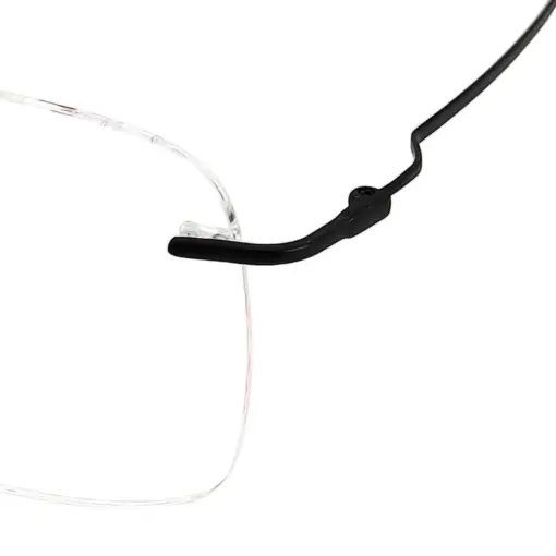 Silver Rimless Turban Aviator Eyeglasses at chashma