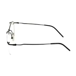 Silver Rimless Turban Aviator Eyeglasses at chashma