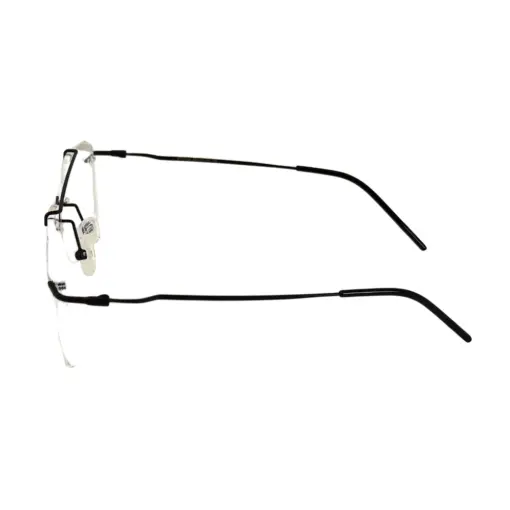 Silver Rimless Turban Aviator Eyeglasses at chashma