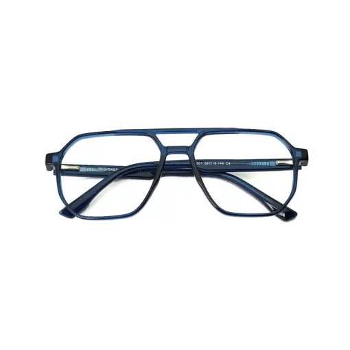 Blue Avaitor Clip-on Eyeglasses at chashma