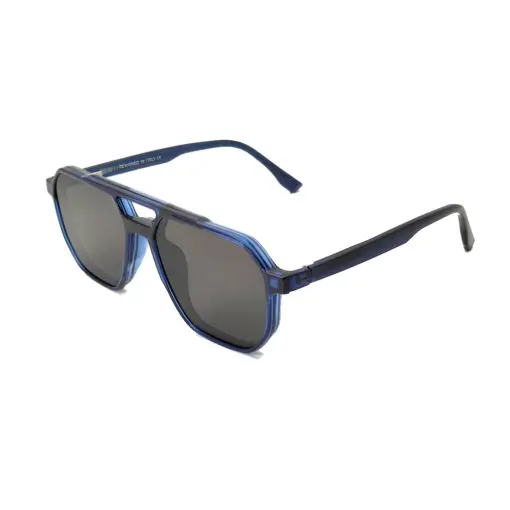Blue Avaitor Clip-on Eyeglasses at chashma