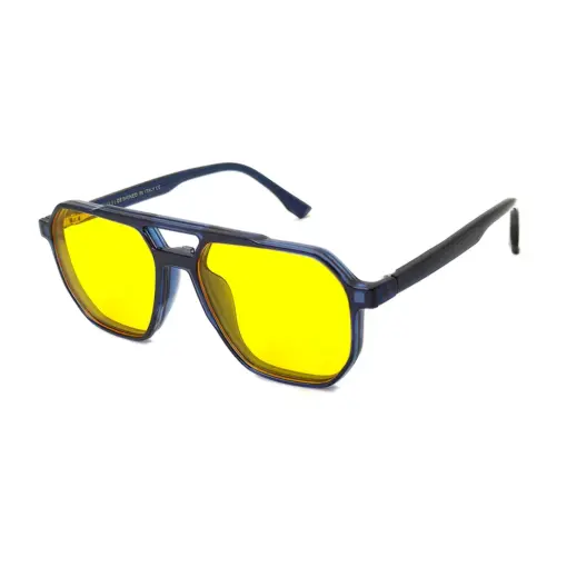 Blue Avaitor Clip-on Eyeglasses at chashma