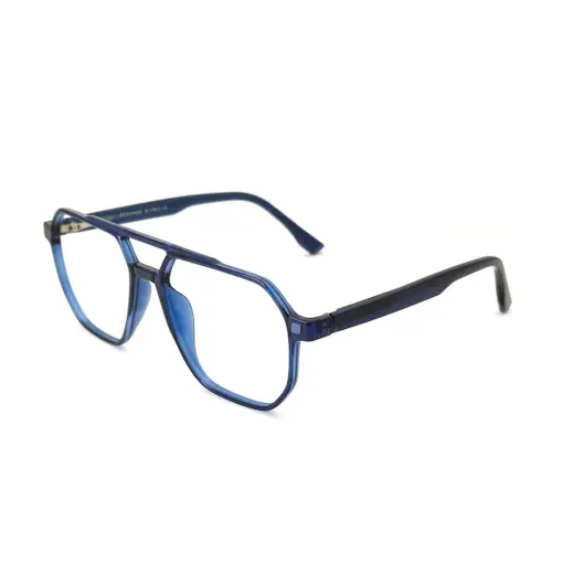 Blue Avaitor Clip-on Eyeglasses at chashma
